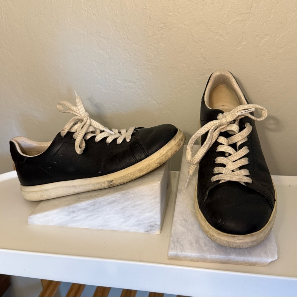 Tory Burch Black and White Sneakers - Picture 8 of 12